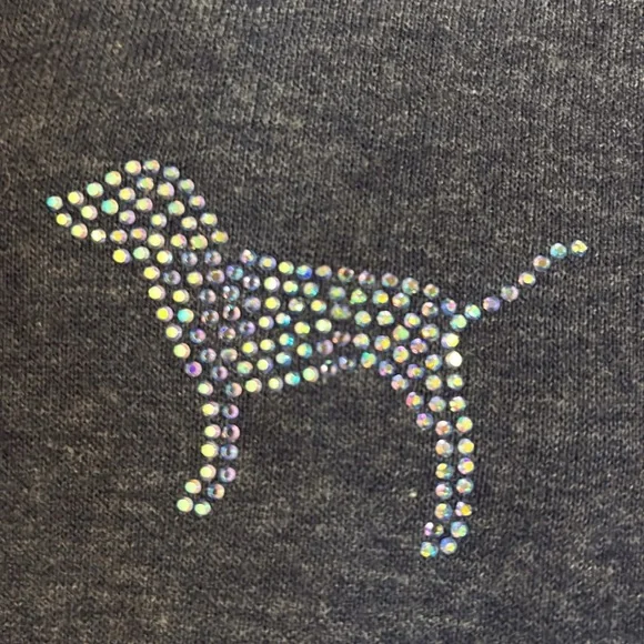 VS PINK Vintage Holographic Bling Hoodie - Picture 7 of 11